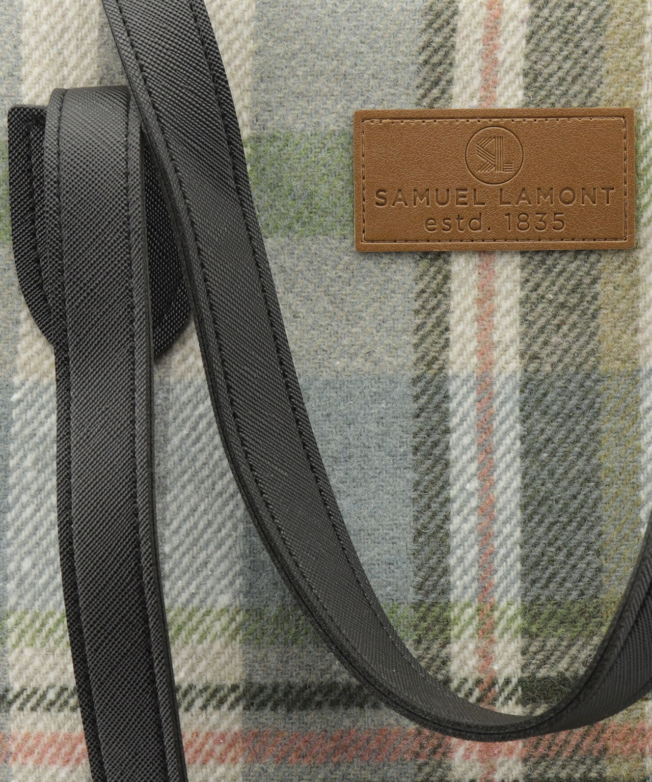 Stilvolle Tasche in Tweed-Optik | Grün