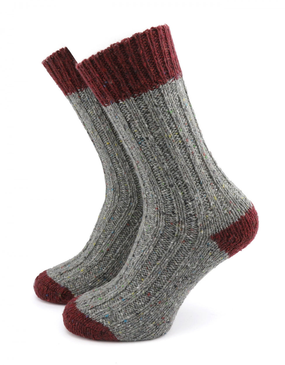Herrensocken mit Fleckenmuster | Grau