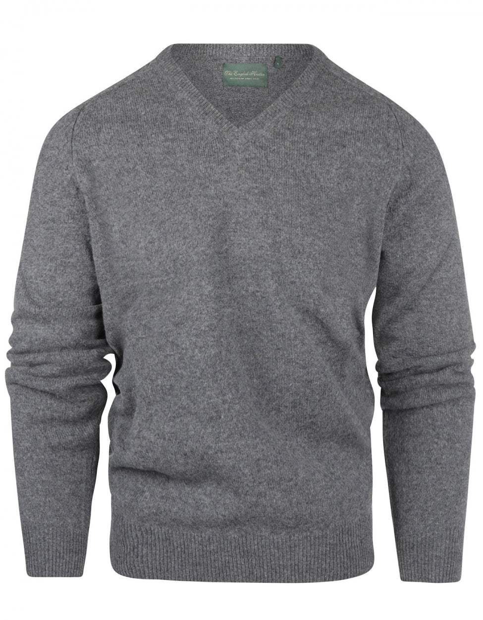 Classic Lambswool v-neck sweater | Grey