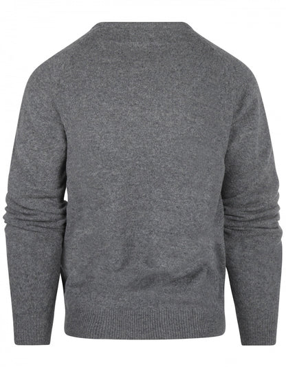 Classic Lambswool v-neck sweater | Grey