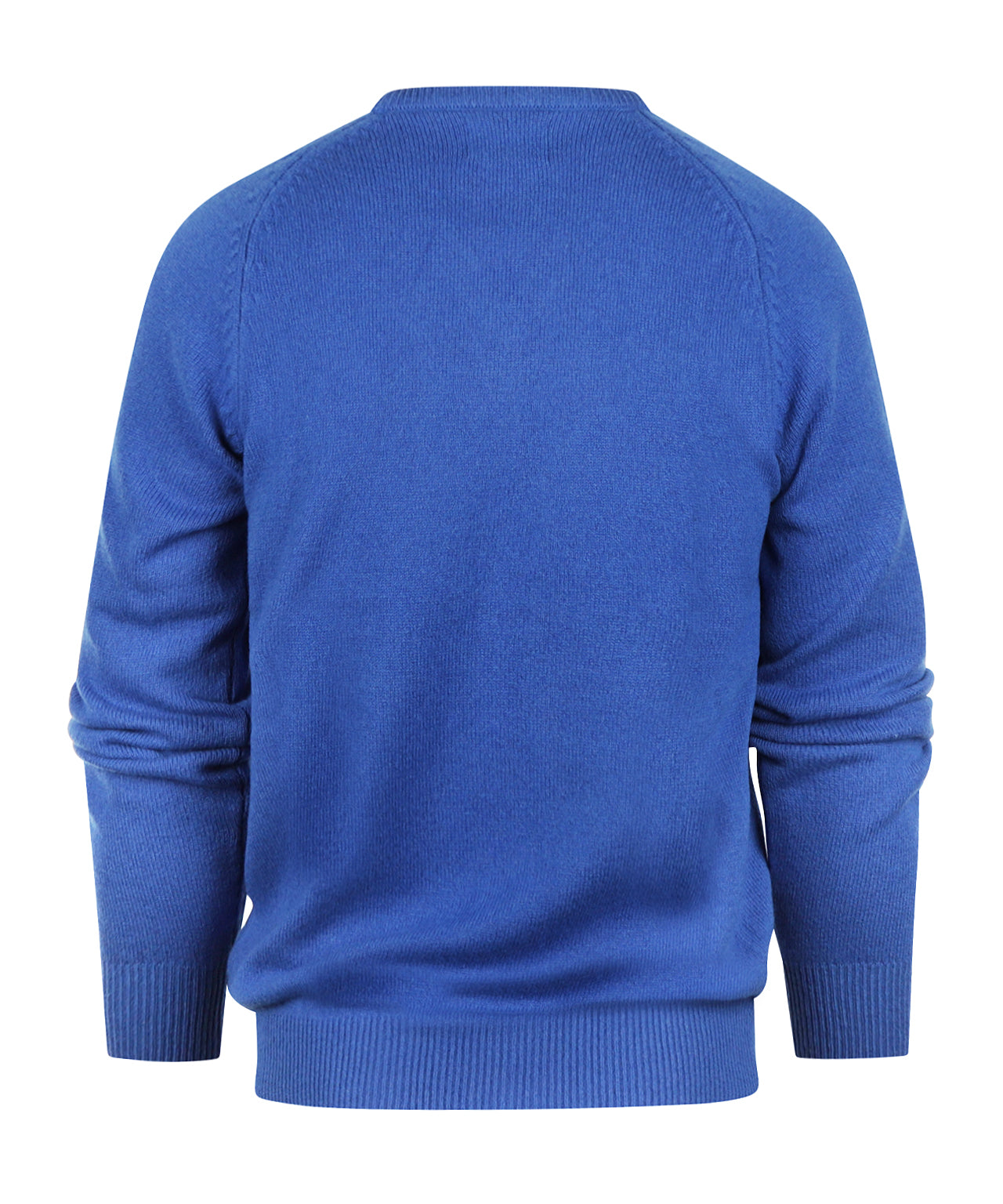Lamswol V-Hals Pullover | Blauw