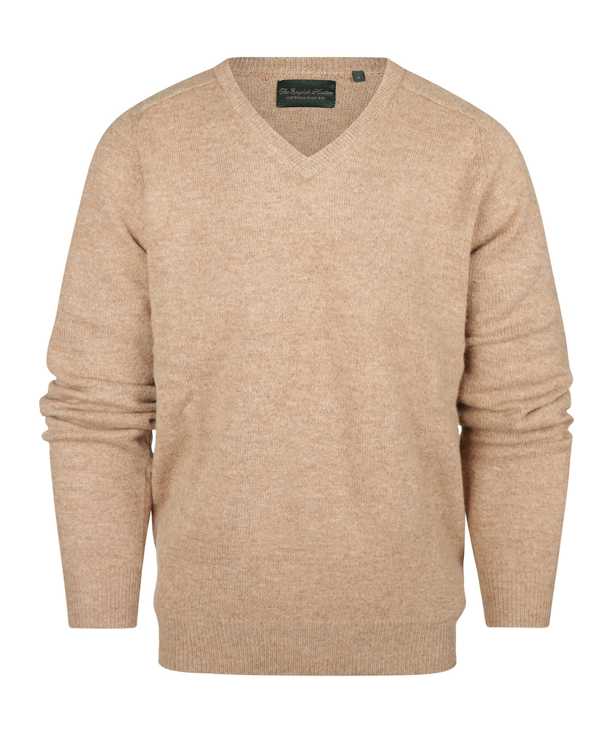 Lamswol V-Hals Pullover | Pecan Bruin