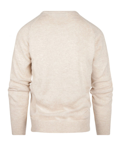 Classic Lambswool v-neck sweater | Brown