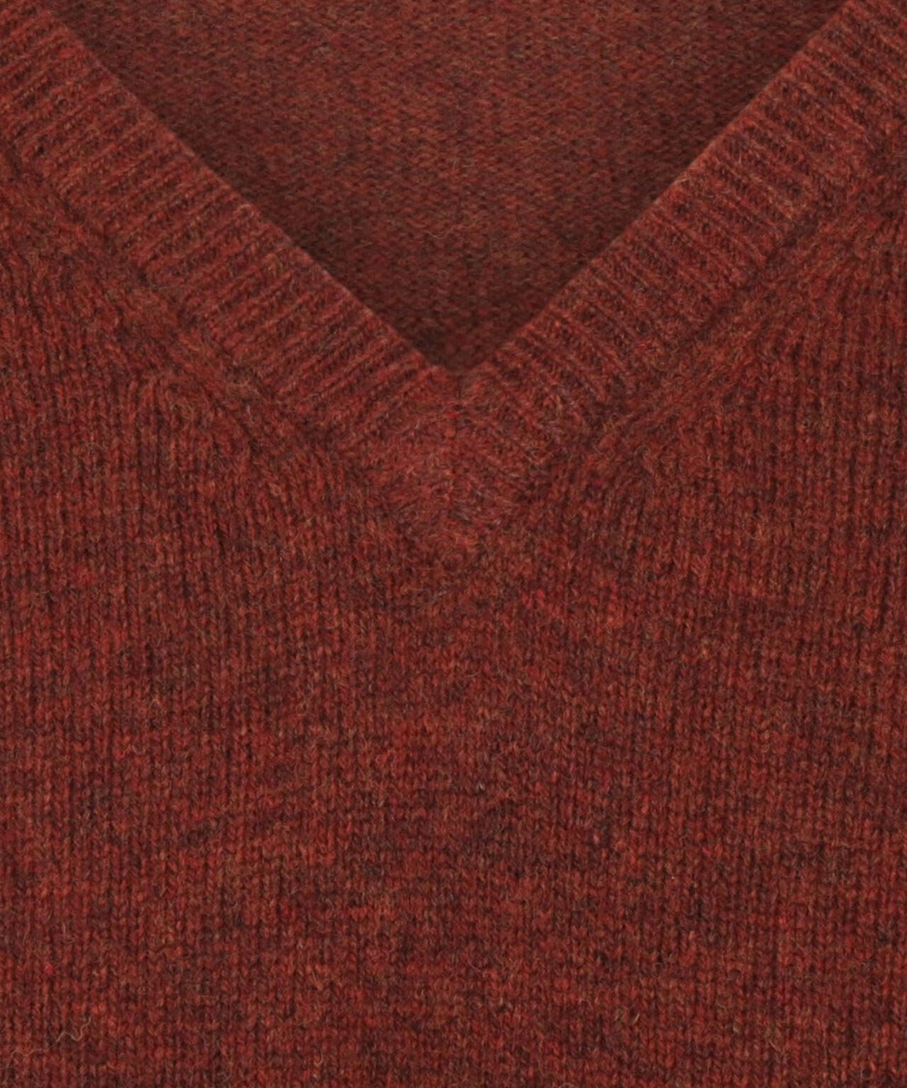 Classic Lambswool v-neck sweater | Red