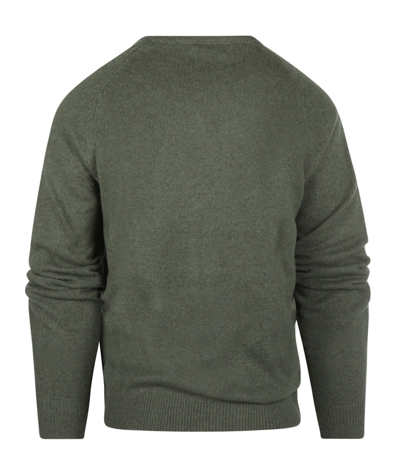Classic Lambswool v-neck sweater | Green