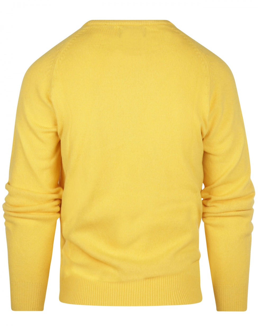 Classic Lambswool v-neck sweater | Yellow