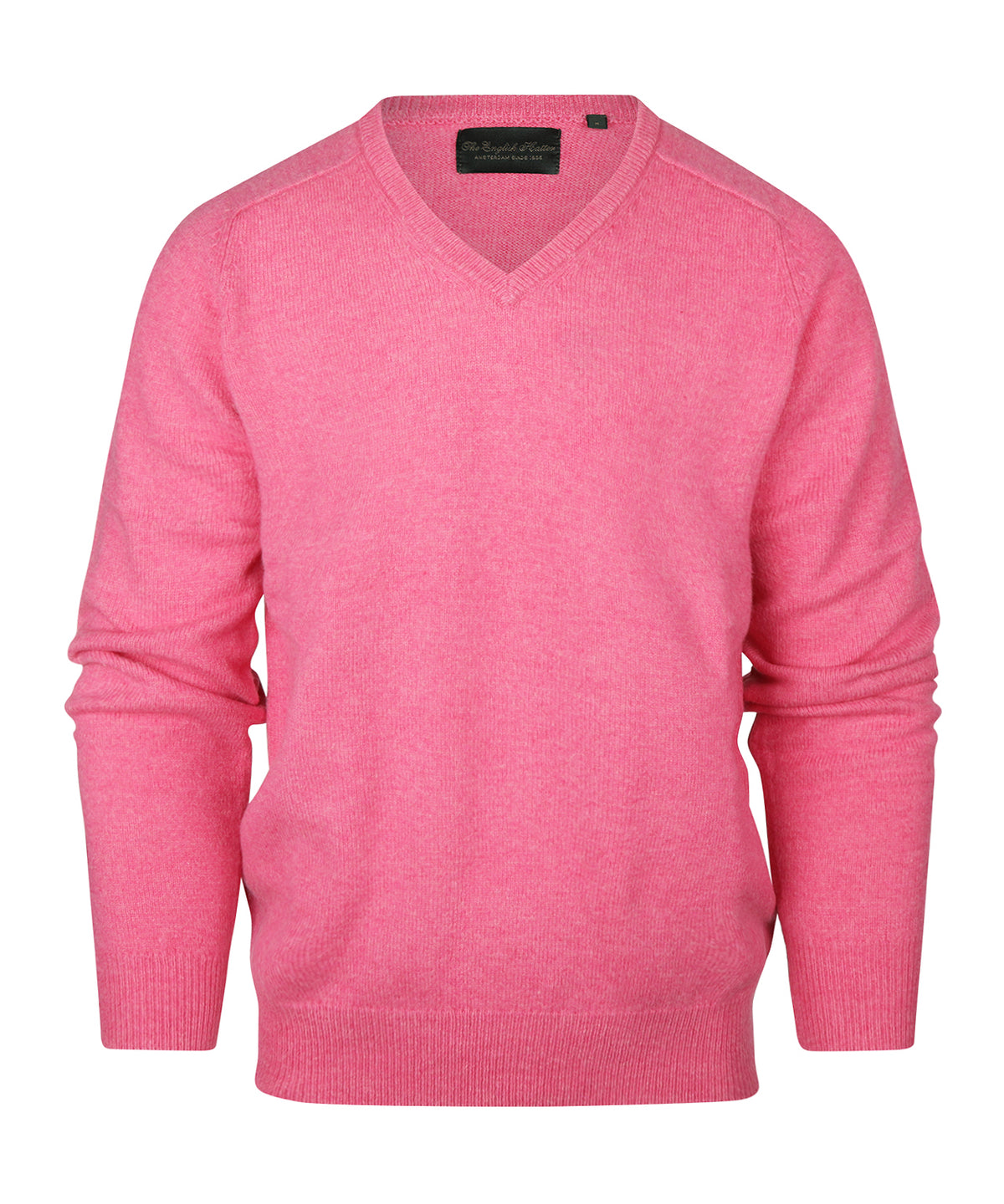 Lamswol V-Hals Pullover | Bubblegum