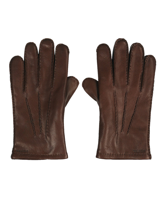 Klassische Hirschlederhandschuhe | Braun