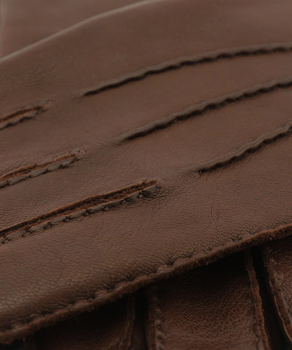 Klassische Hirschlederhandschuhe | Braun