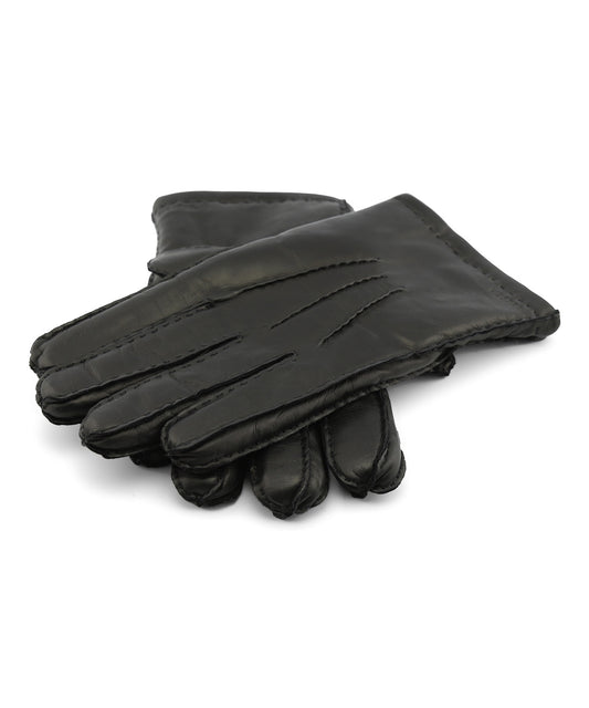 Klassische Lederhandschuhe | Schwarz