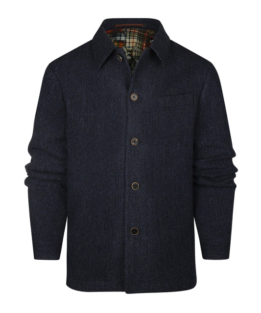 Tweed Jacket | Blauw Visgraat