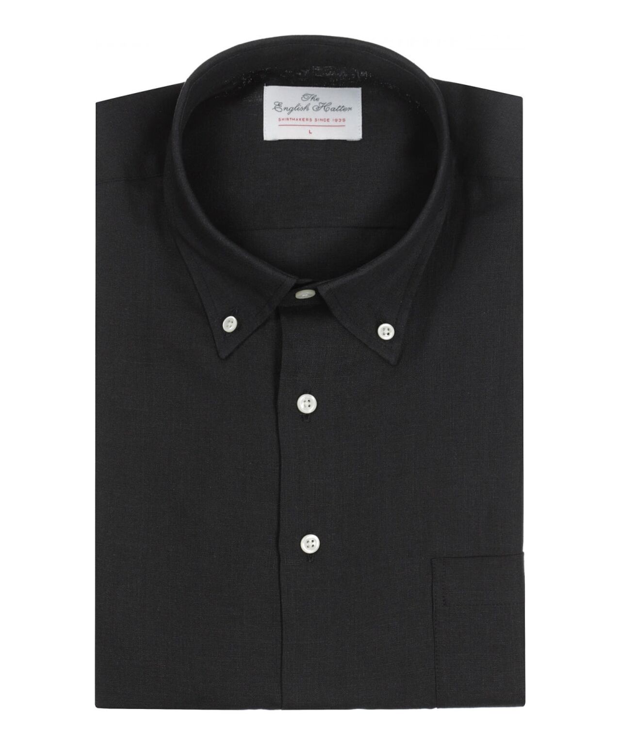 Shirt Linnen | Zwart