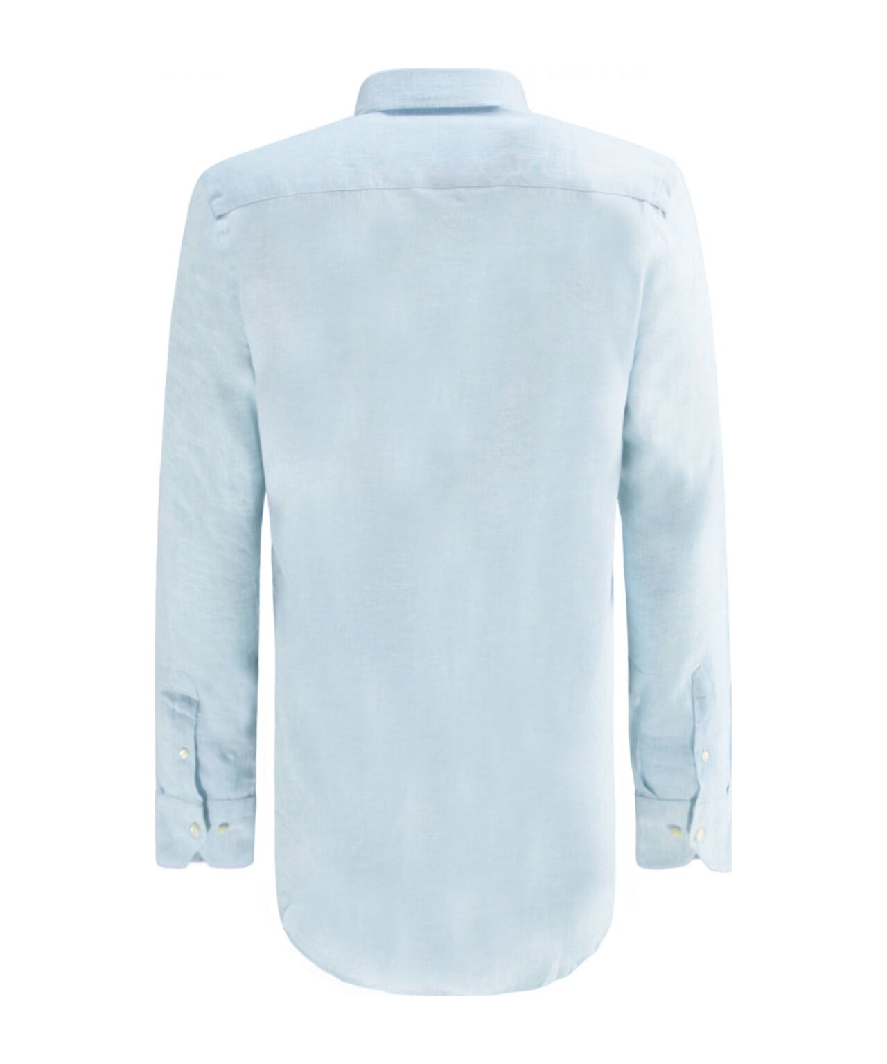 Langärmeliges Leinenhemd | Blau