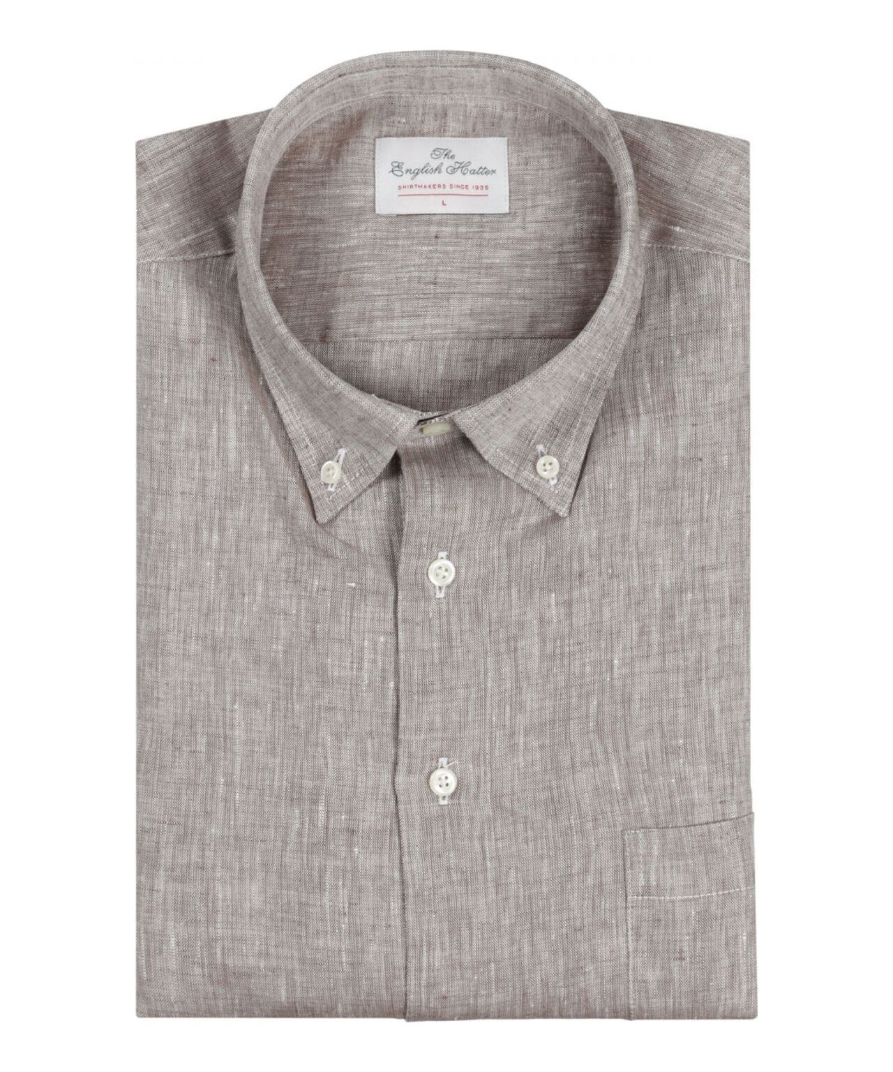 Shirt Linnen | Bruin