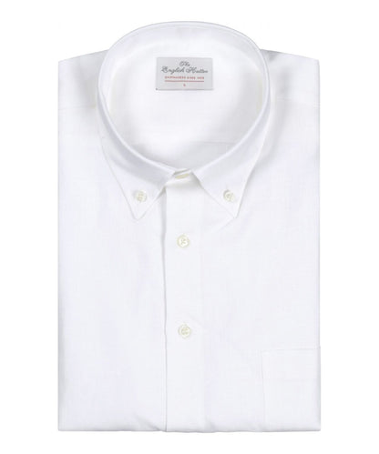 Shirt linen long sleeves | White