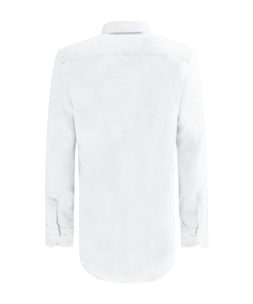 Shirt linen long sleeves | White