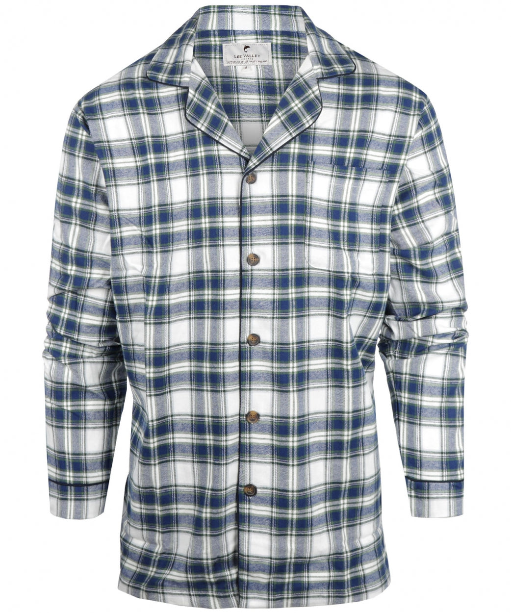 Luxuriöser Flanell-Pyjama-Set | Blau