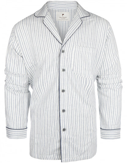 Luxuriöser Flanell-Pyjama-Set | Blau