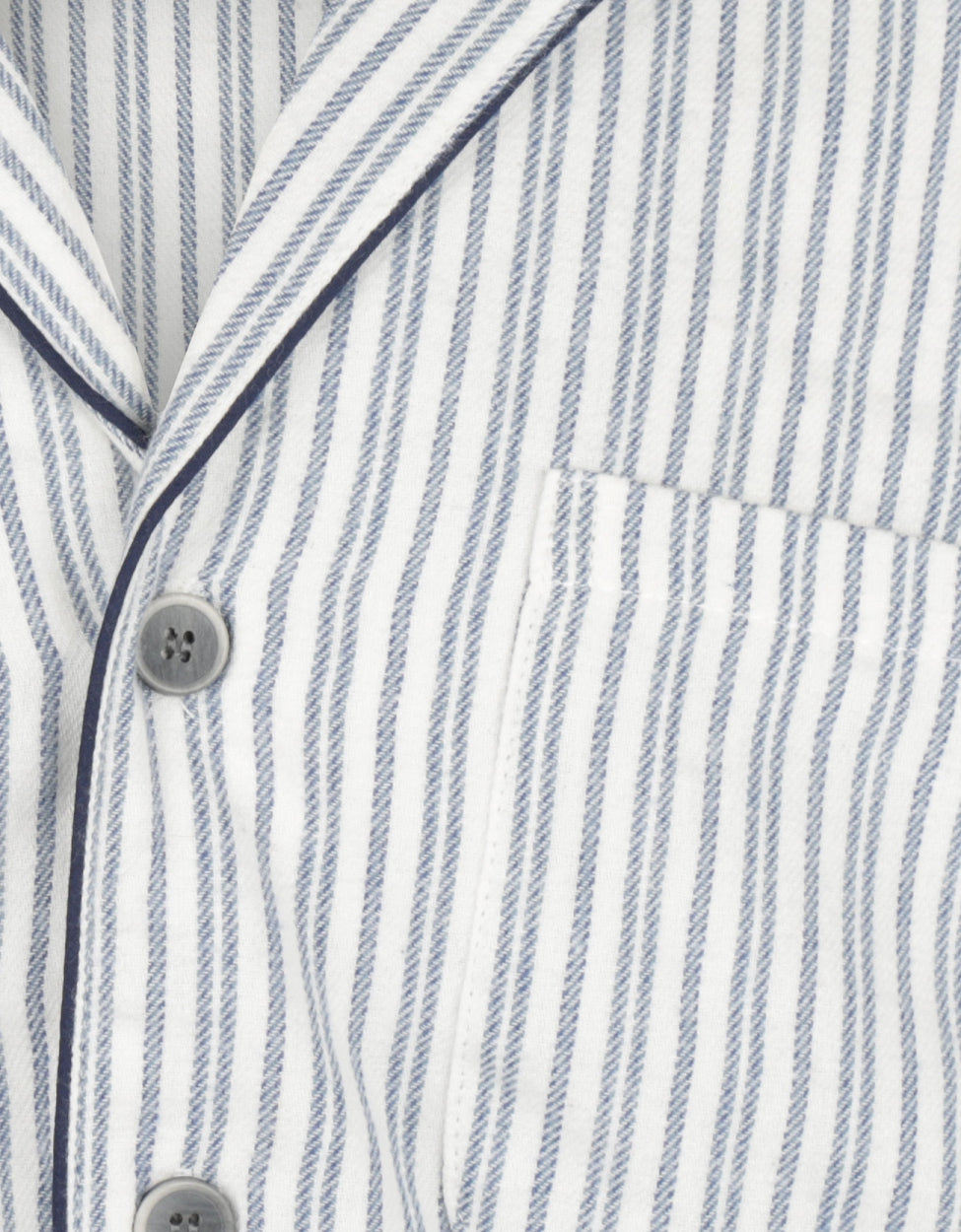 Luxuriöser Flanell-Pyjama-Set | Blau