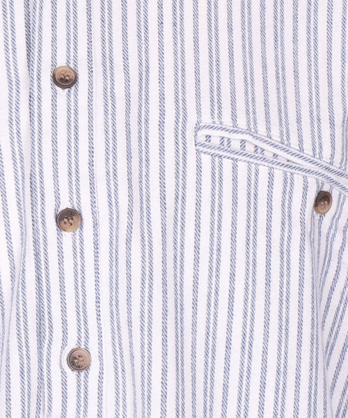 Overhemd Grandfather Shirt | Blauw