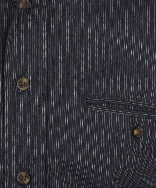 Shirt Grandfather Shirt | Navy Blue