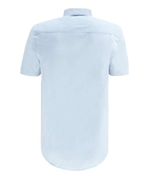 Overhemd tijdloos korte mouwen | Blauw