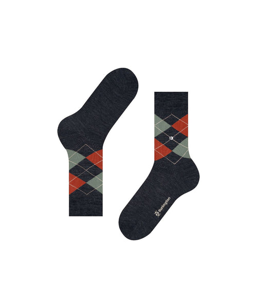 Edinburgh Melange Men's Socks | Blue