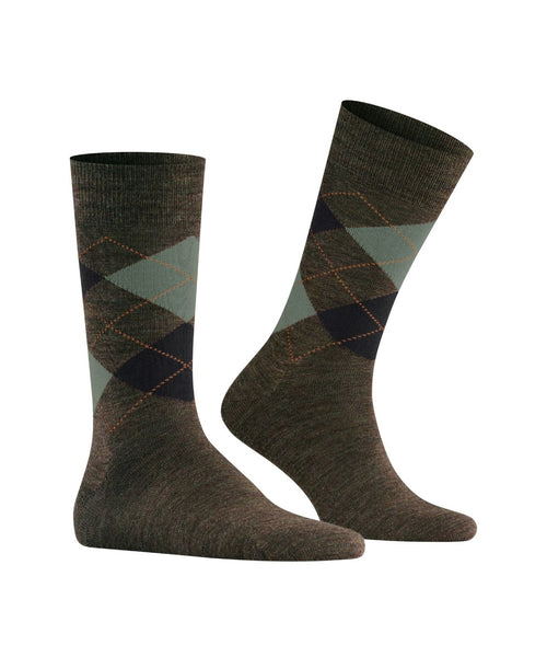 Edinburgh Melange Men's Socks | Green