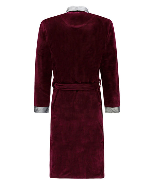 Terrycloth dressing gown | Bordeaux Red