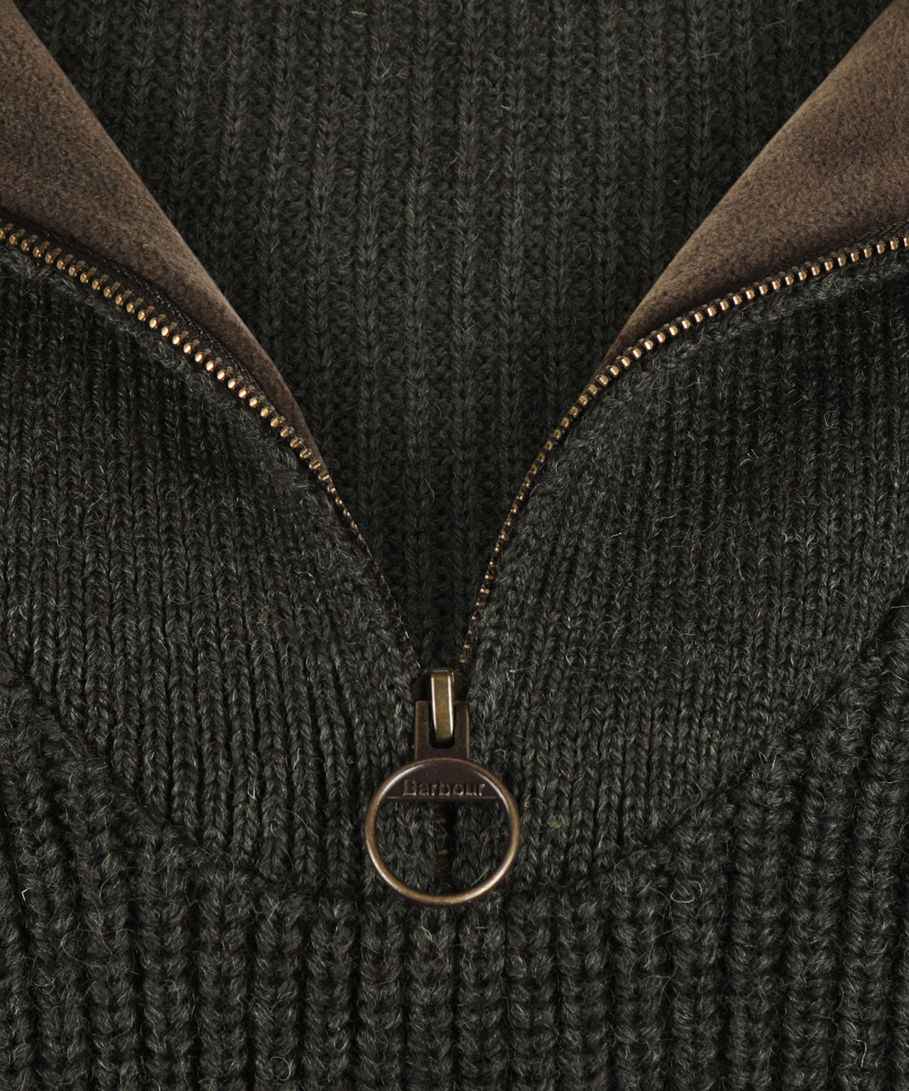 Pull New Tyne Half Zip | Olive