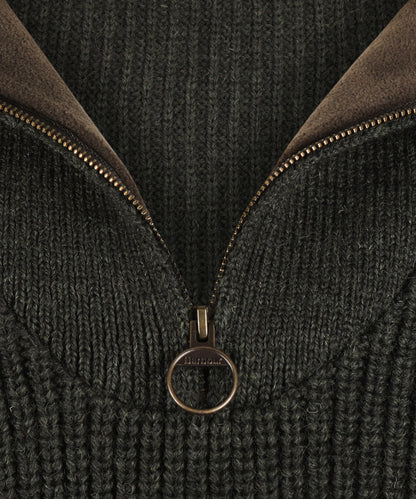 Pull New Tyne Half Zip | Olive
