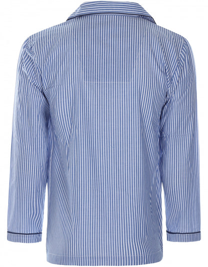 Klassischer Baumwollpyjama | Blau