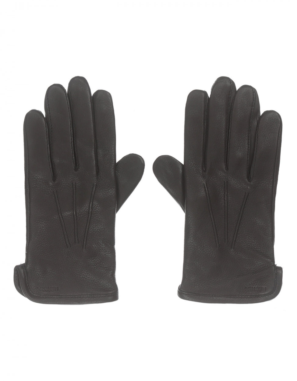 Luxuriöse Hirschlederhandschuhe | Schwarz