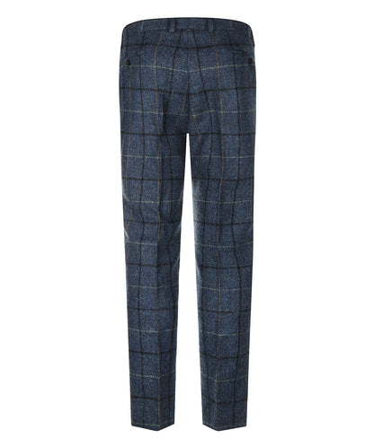 Harris Tweed Pantalon  | Blauw Ruit