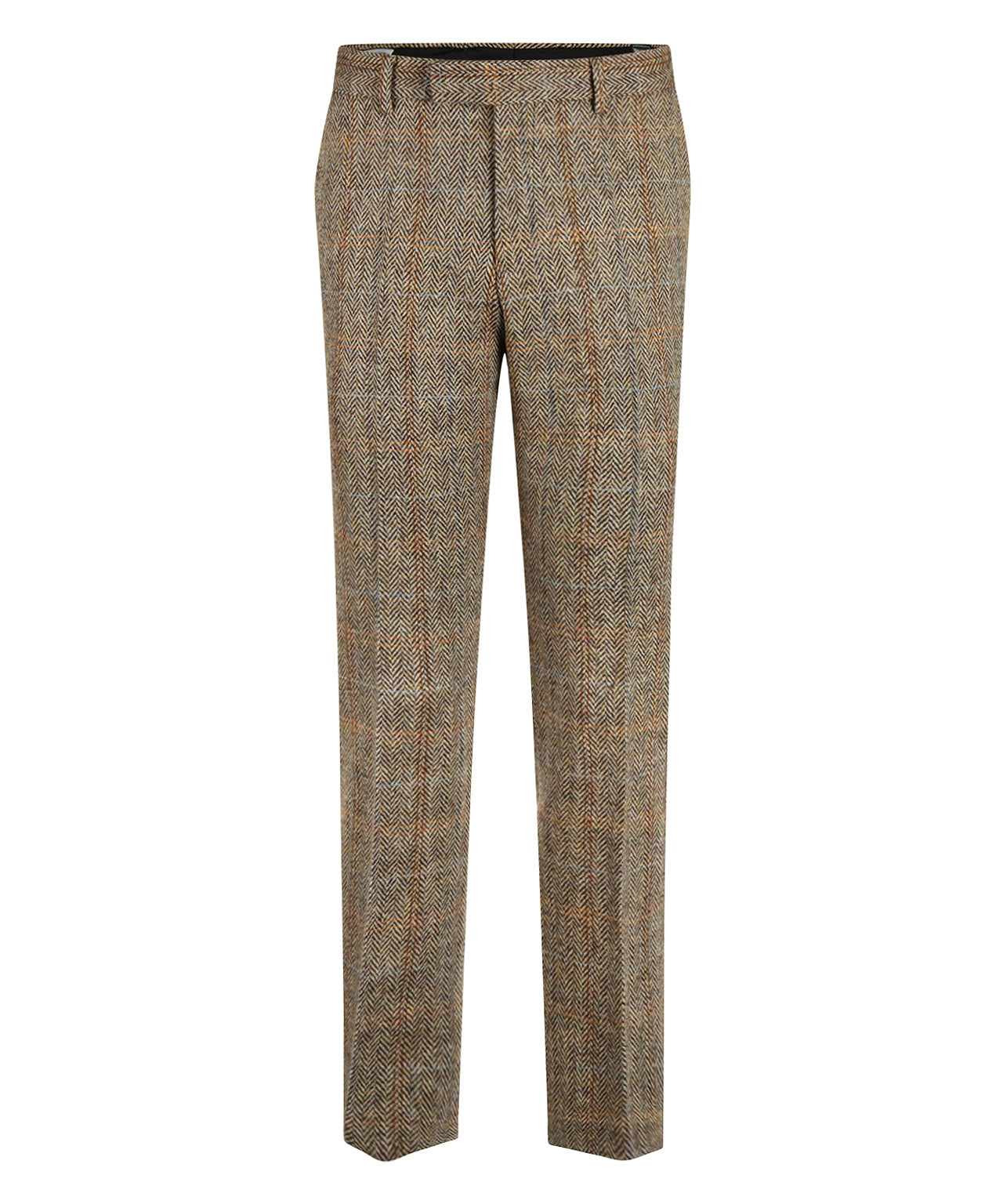 Pantalon Harris Tweed | Lichtbruin melange herringbone