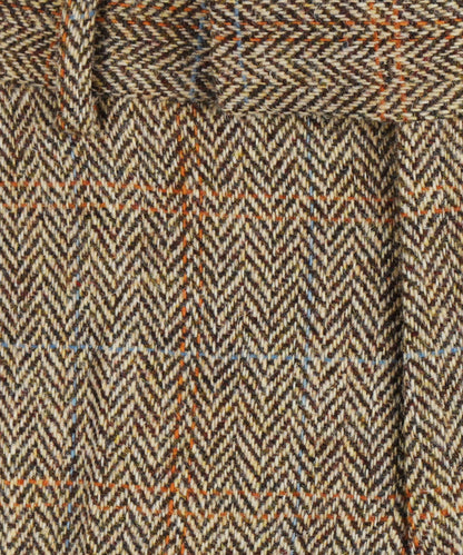 Pantalon Harris Tweed | Lichtbruin melange herringbone