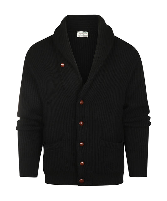 Geelong Sjaalkraagvest | Black