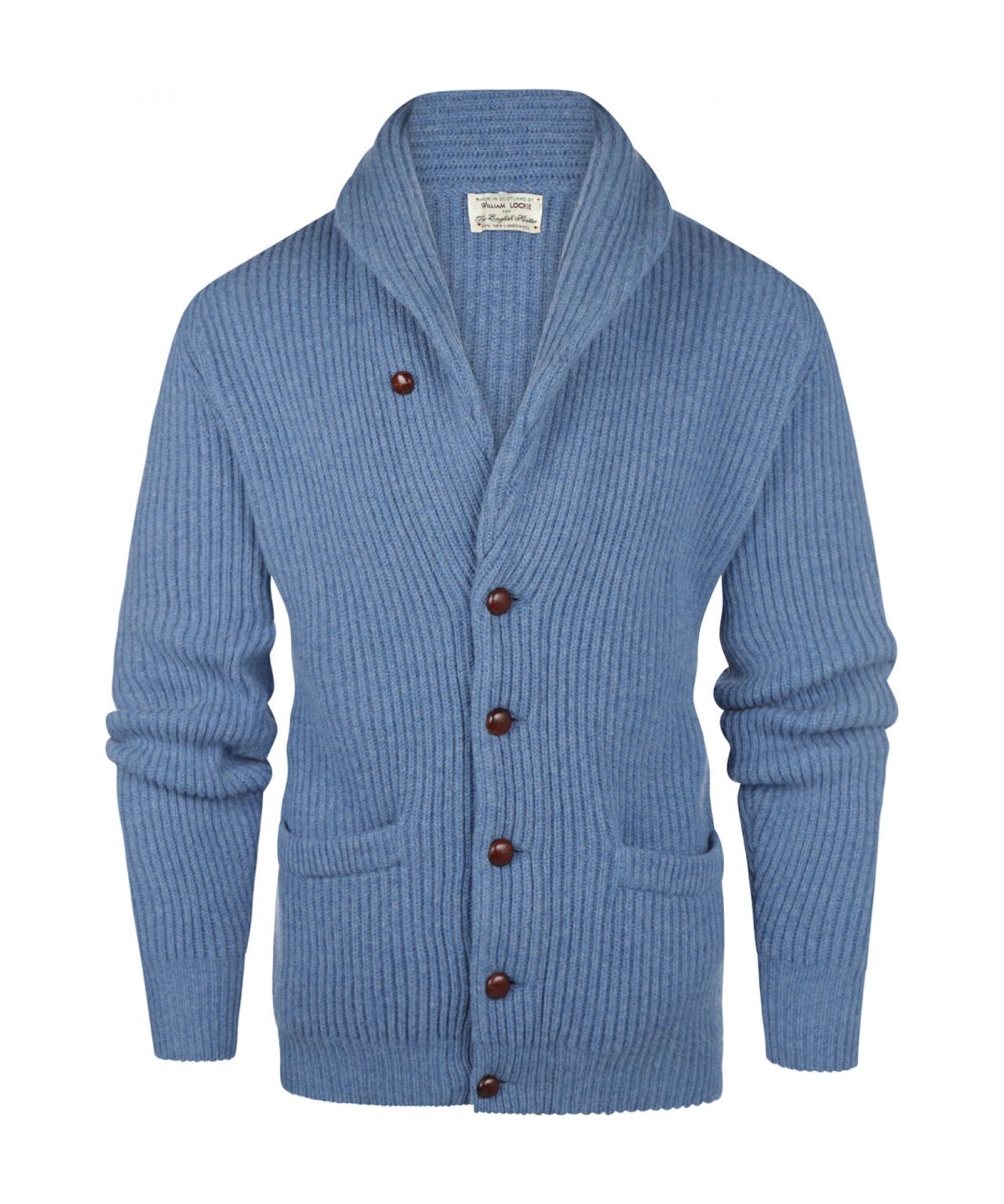 William Lockie Cardigan mit Knopfleiste und Schalkragen | Jeans