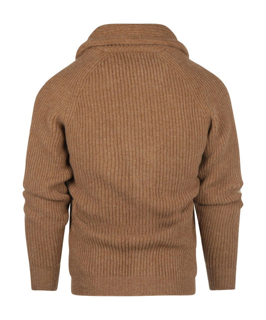 William Lockie geknoteter Cardigan mit Schalkragen | Treibholz