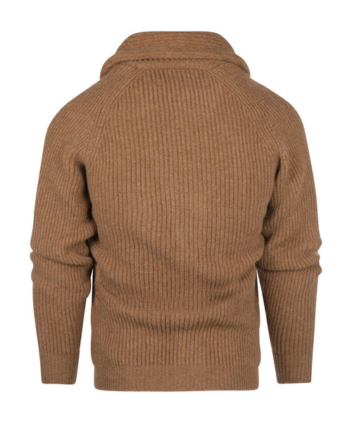 William Lockie Knotted Vest Shawl Collar | Driftwood