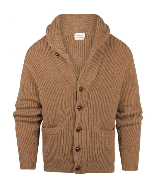 William Lockie geknoteter Cardigan mit Schalkragen | Treibholz