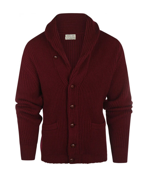 William Lockie Knoop Vest Sjaalkraag | Bordeaux