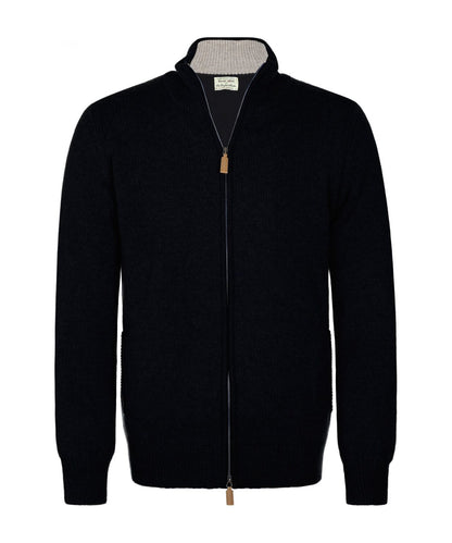 Vest rits | Navy/Cobble