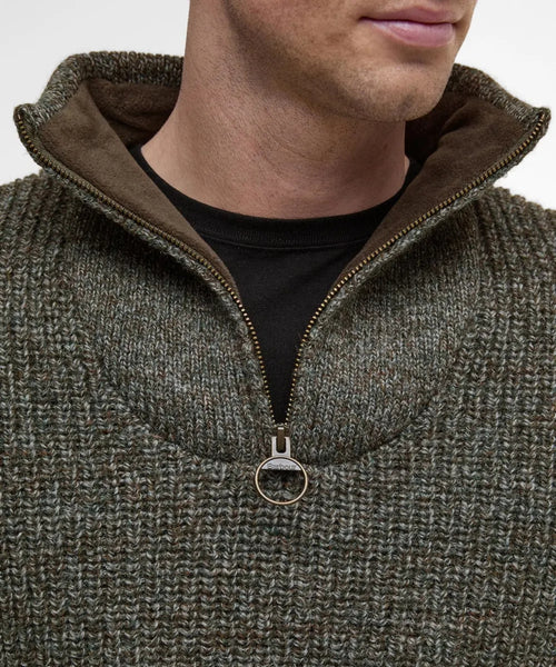 Barbour New Tyne Half Zip Jumper | Grijs