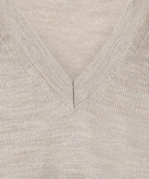 Maerz Slipover Merino Wool | Brown