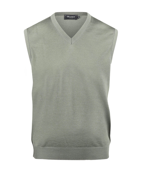 Maerz Slipover Merino Wol | Groen