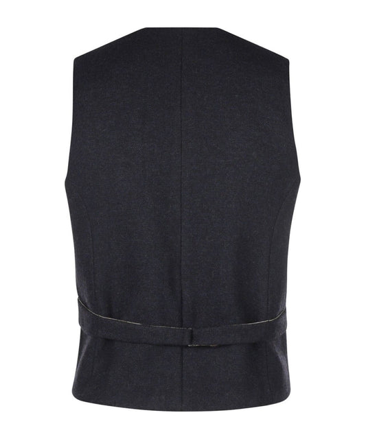 Irische Tweed-Weste | Marineblau