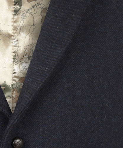 Irische Tweed-Weste | Marineblau