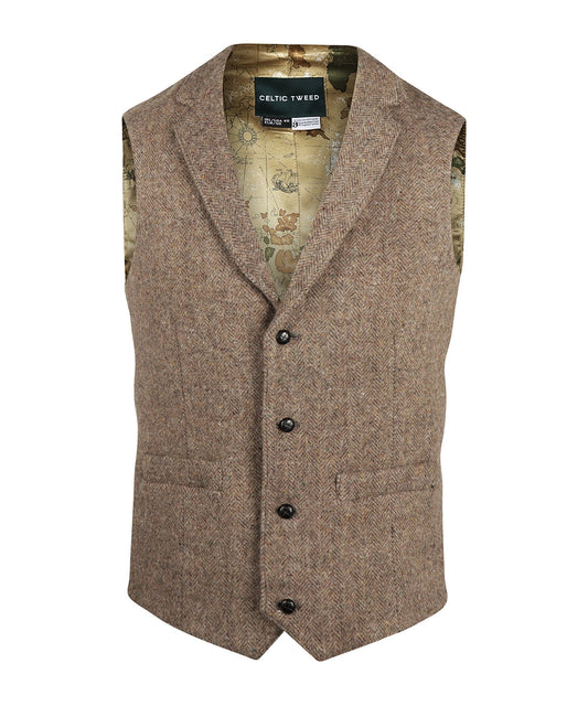 Irische Tweedweste | Braun
