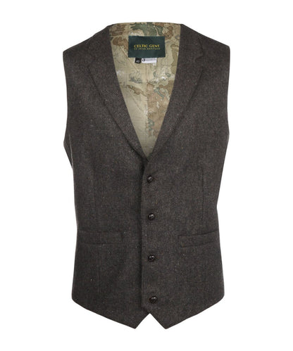 Irische Tweedweste | Braun